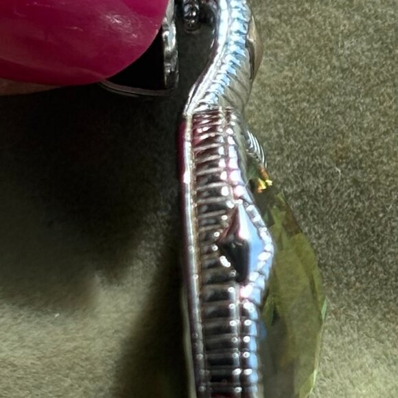 DAVID YURMAN STYLE 18k Gold & Green Amethyst Statement Earrings - Picture 6 of 6